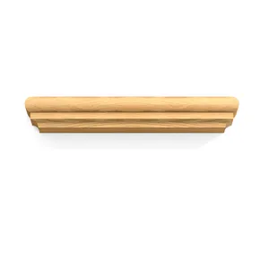 Classical style pilaster capital applique from solid wood